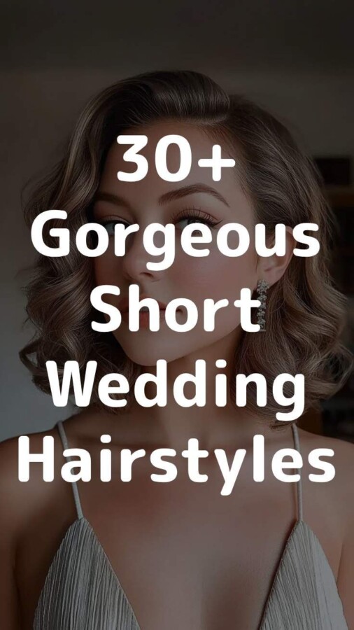 Ondulations mariage carré court