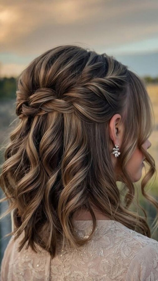 Coiffure invité mariage élégante