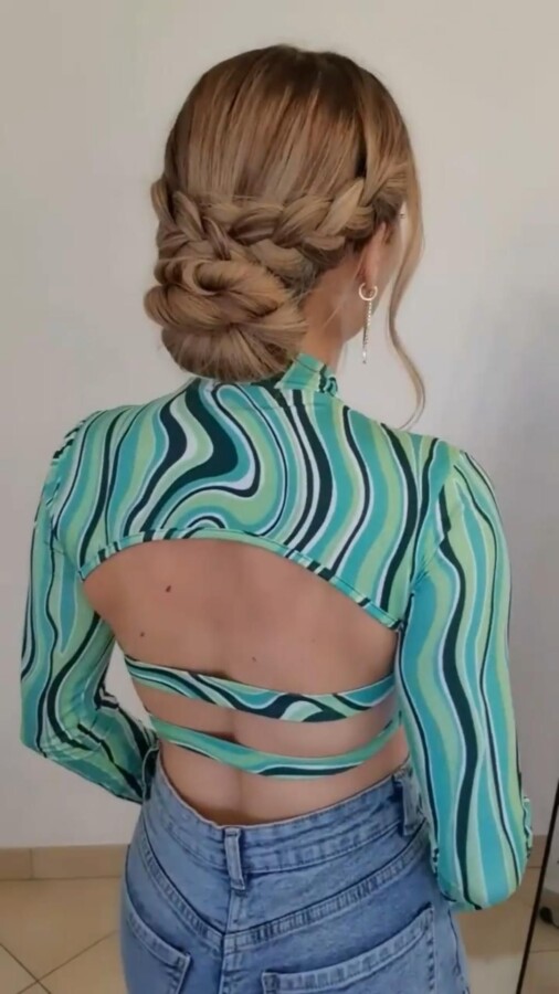 Coiffure mariage simple DIY