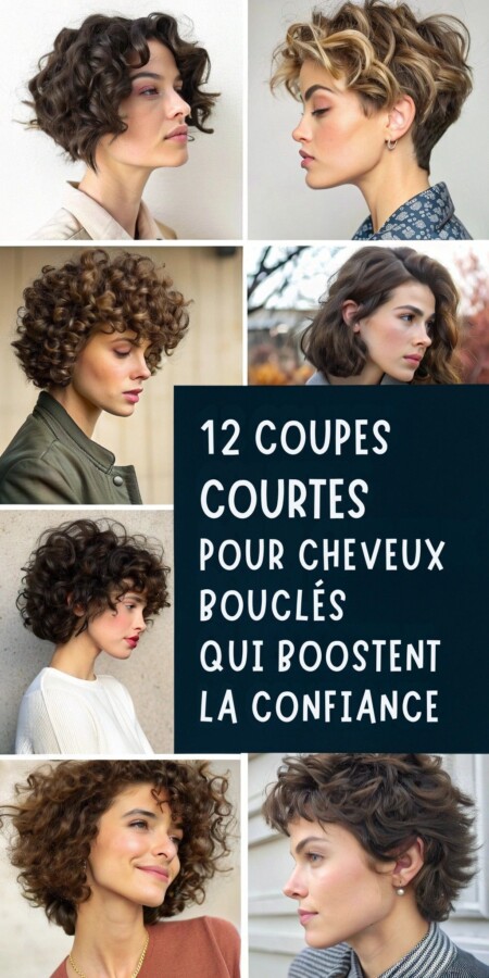 coiffure cheveux bouclés court
