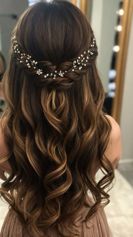Coiffure invité mariage élégante