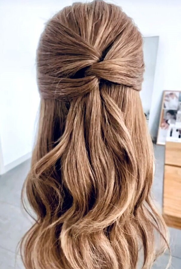 Coiffure mariage simple DIY