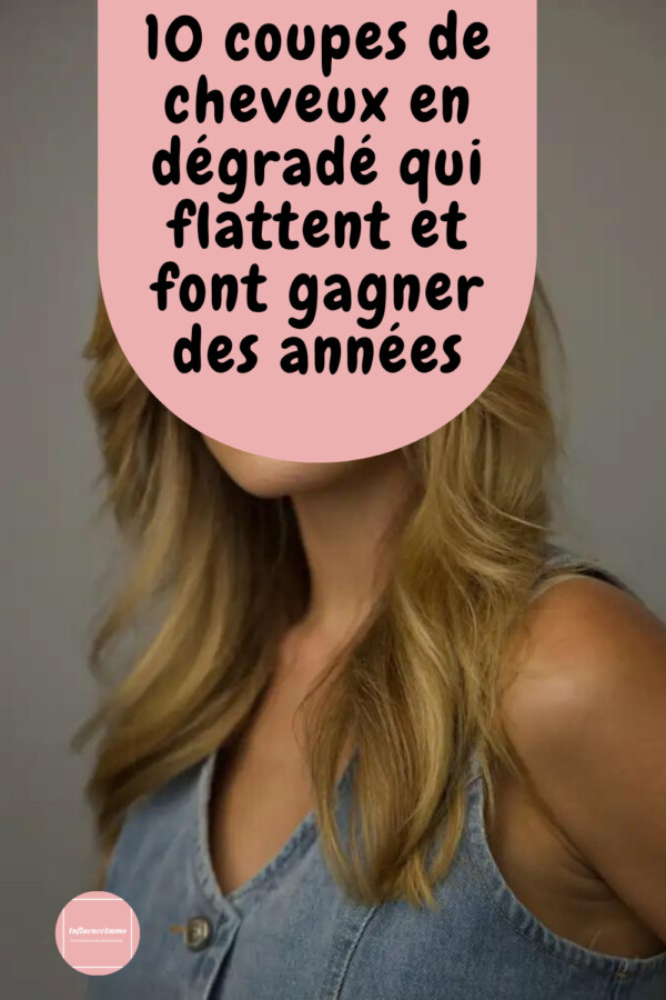 coiffure femme mi long dégradé