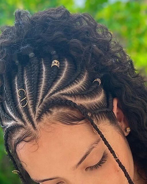 Tresse épi de blé naturelle