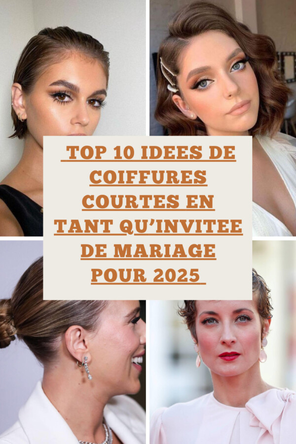 Ondulations mariage carré court