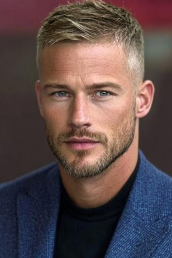 Coupe courte homme texturée