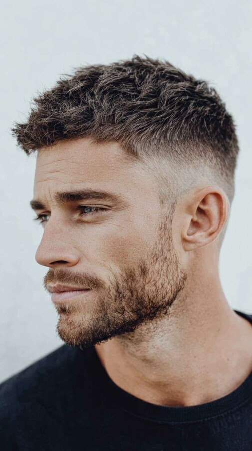 coiffure courte homme