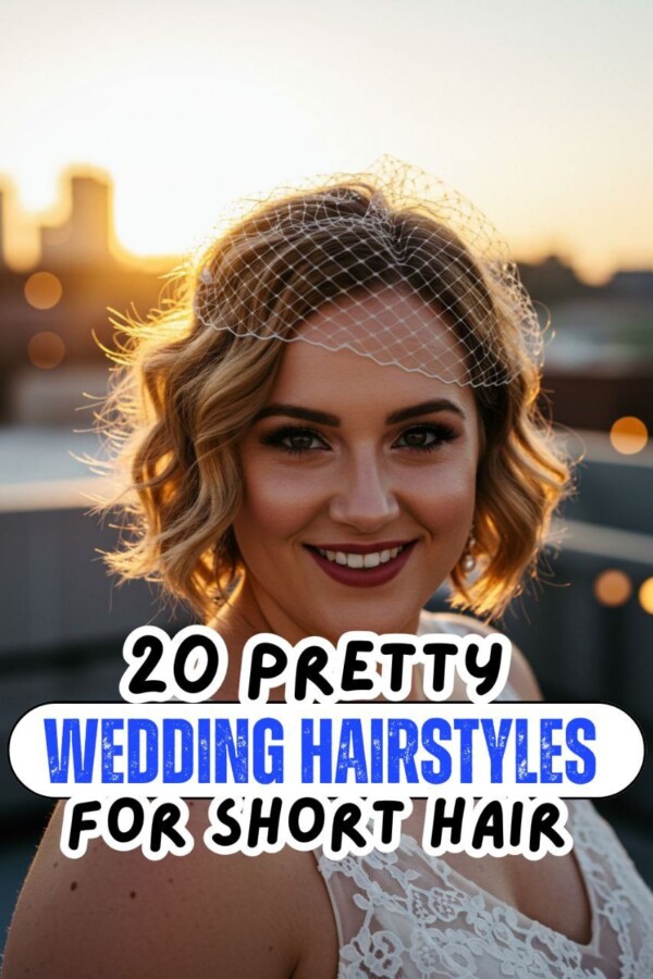 coiffure de mariage cheveux courts