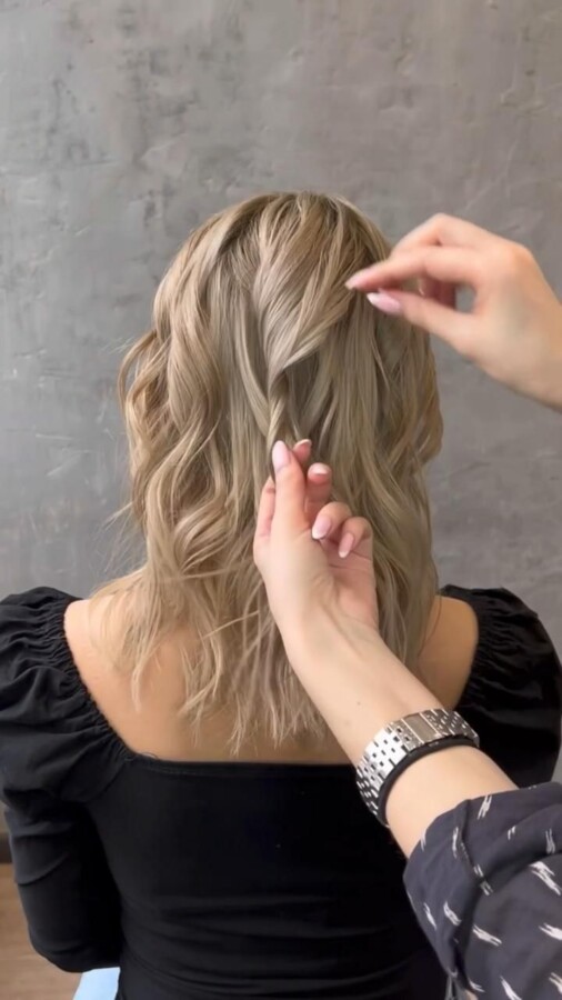 Coiffure mariage simple DIY