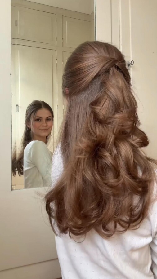 coiffure mariage cheveux mi long