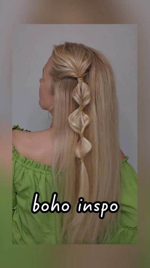 Tresse bohème facile étape par étape