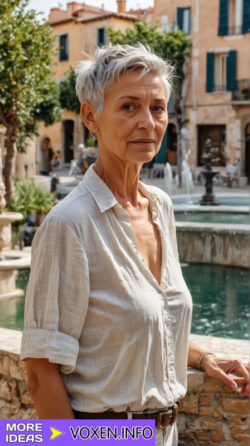 Coupe courte femme senior chic