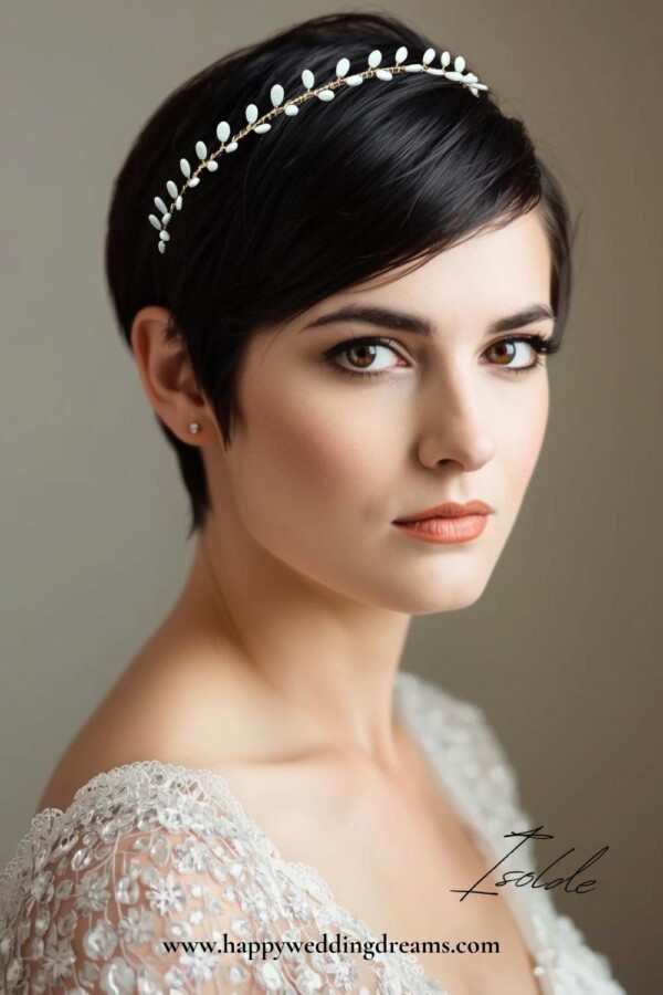 coiffure mariage cheveux courts