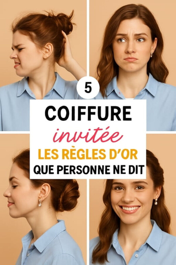 Coiffure invité mariage élégante