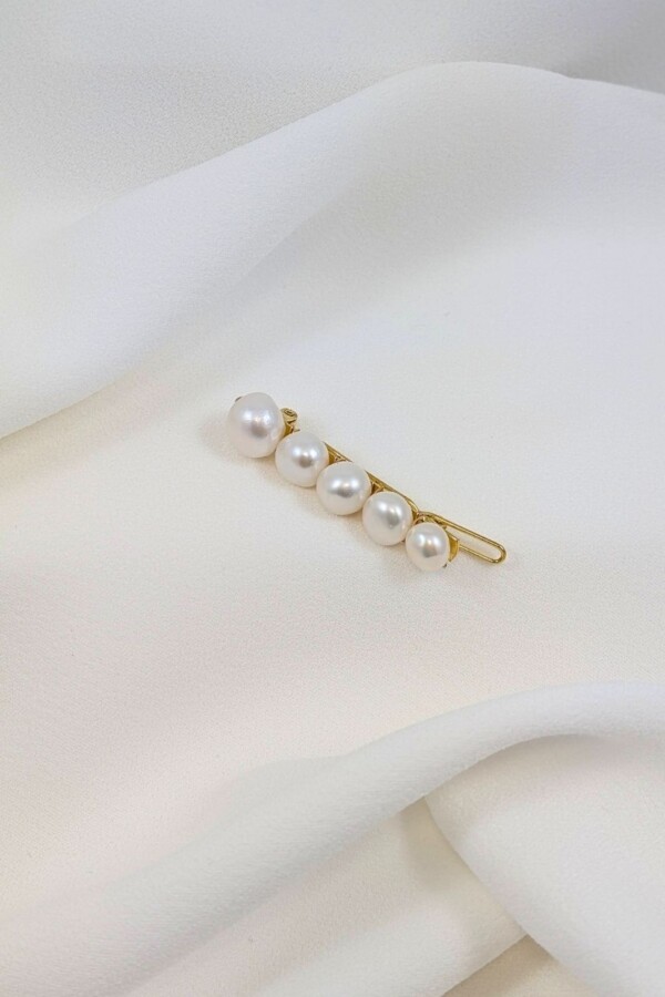 Barrettes perles mariage cheveux courts