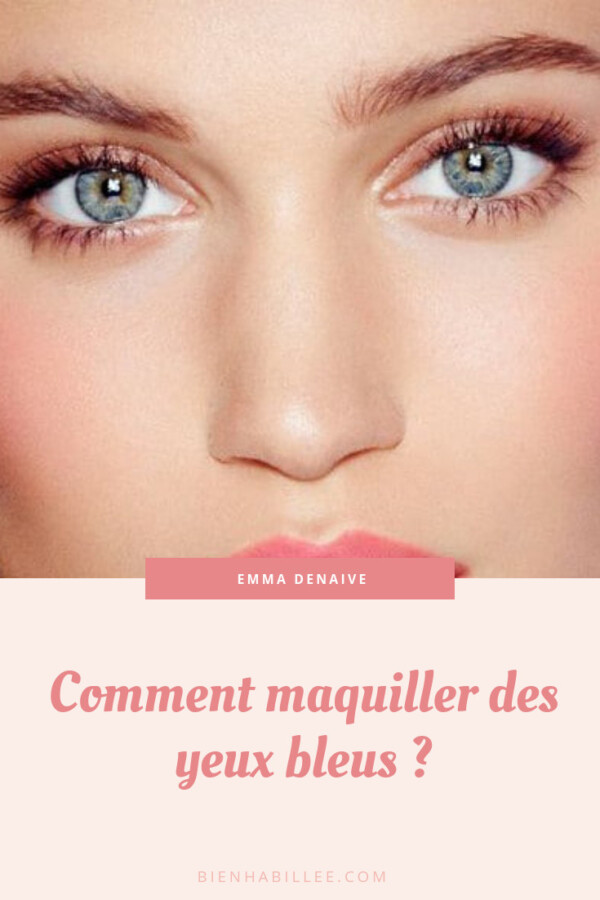 Astuces maquillage yeux bleus