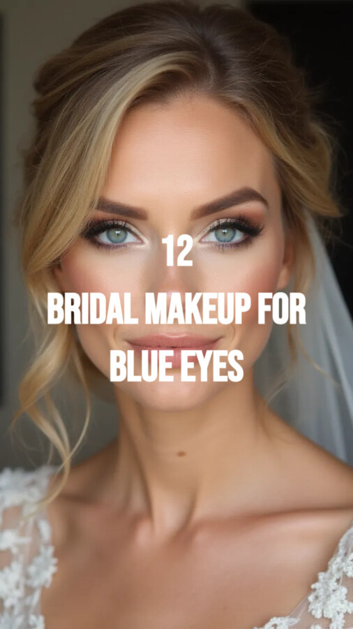 Look naturel maquillage yeux bleus