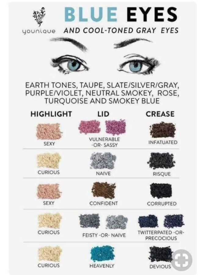 Look naturel maquillage yeux bleus