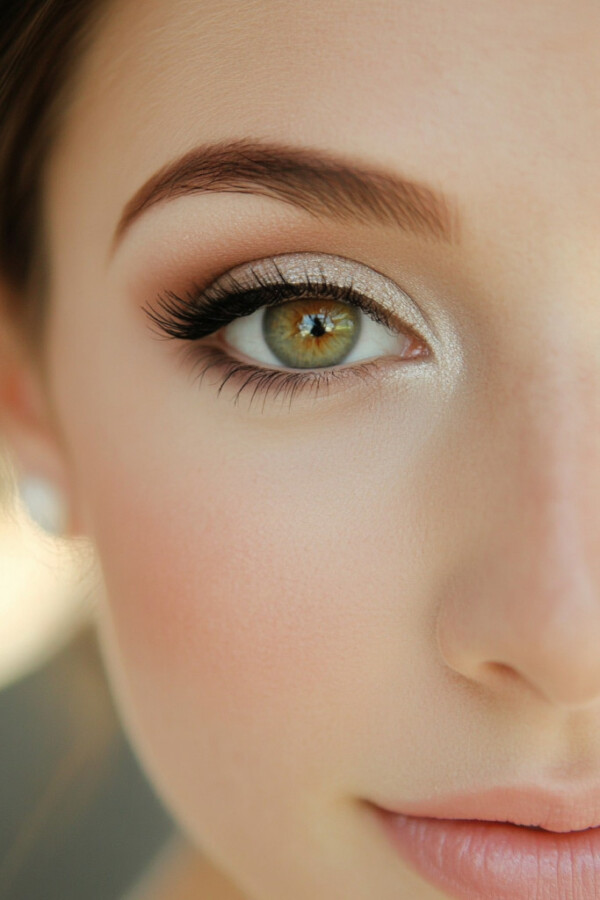 maquillage naturel yeux marrons
