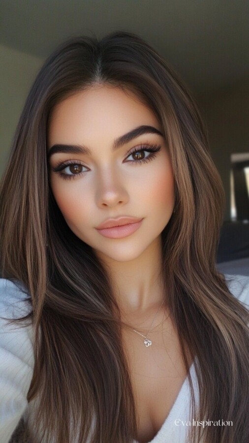 maquillage naturel yeux marrons