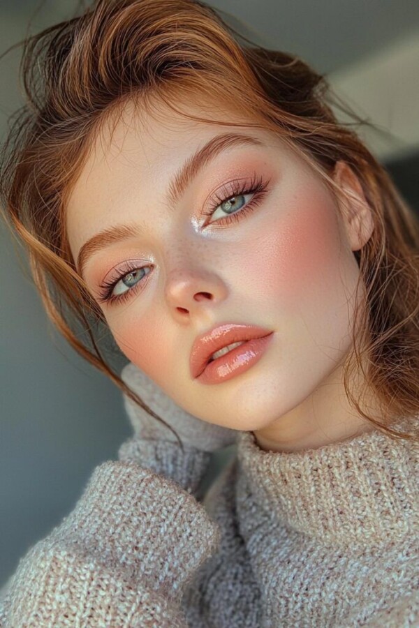 maquillage naturel yeux marrons