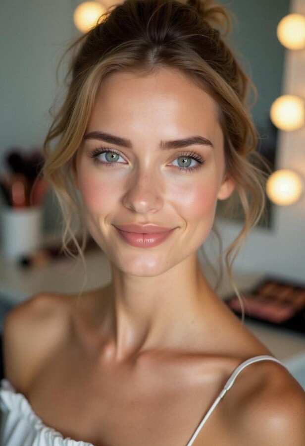 yeux marrons maquillage naturel
