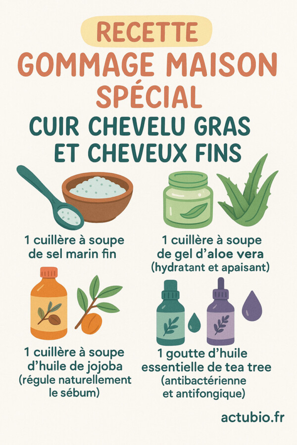 Cheveux abîmés masque naturel maison