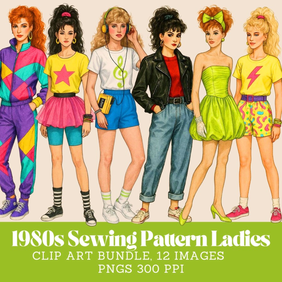 couleurs mode femme 1980