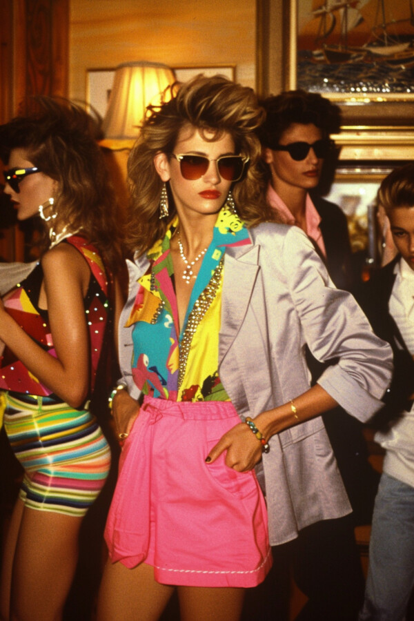 couleurs mode femme 1980