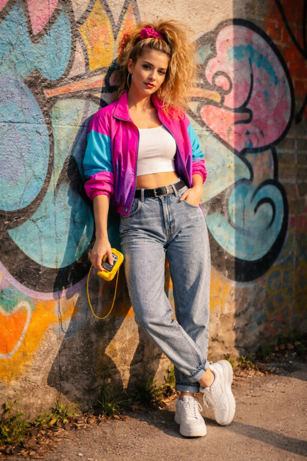 mode années 80 couleurs