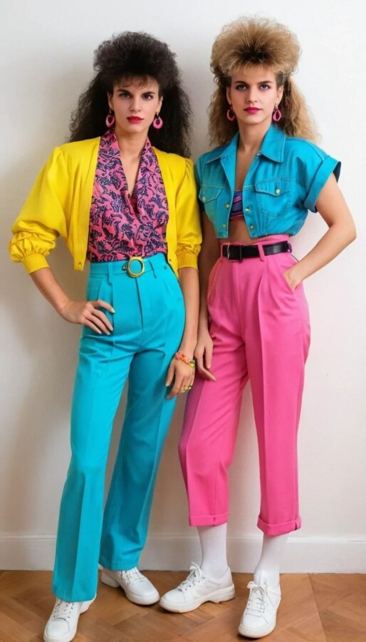 couleurs vintage mode femme