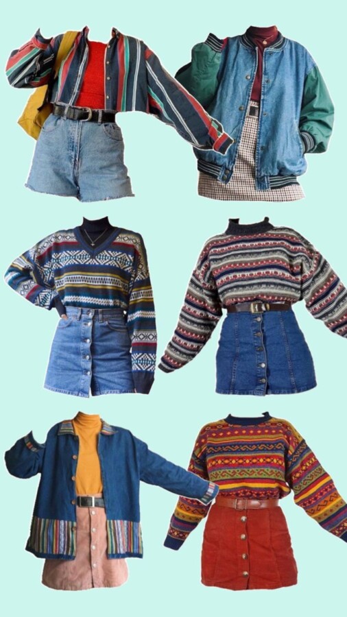 couleurs vintage mode femme