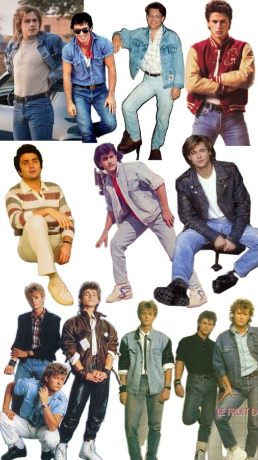 Tendances mode hommes 1980s