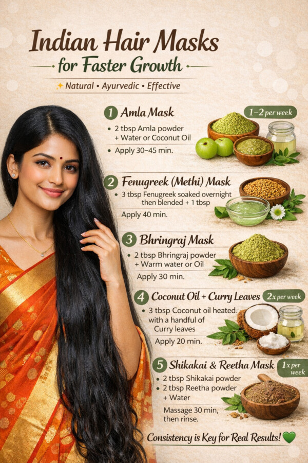 masque naturel pour cheveux