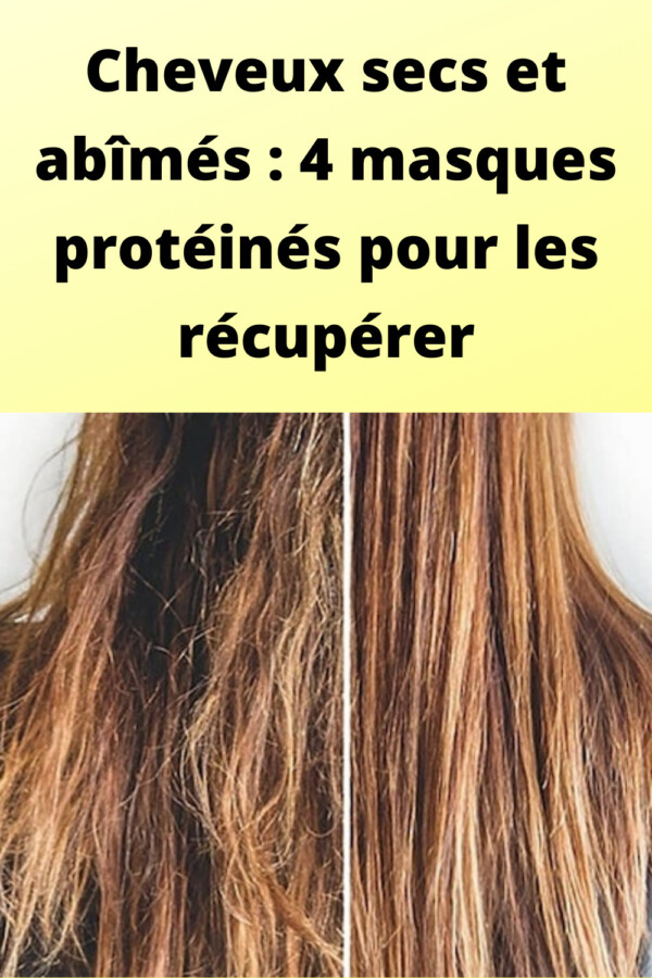 Masques maison pour cheveux secs