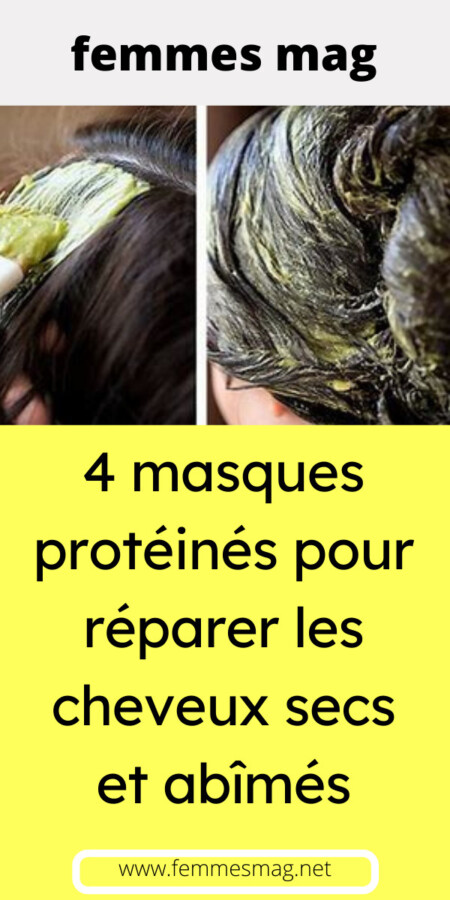 Masques maison pour cheveux secs