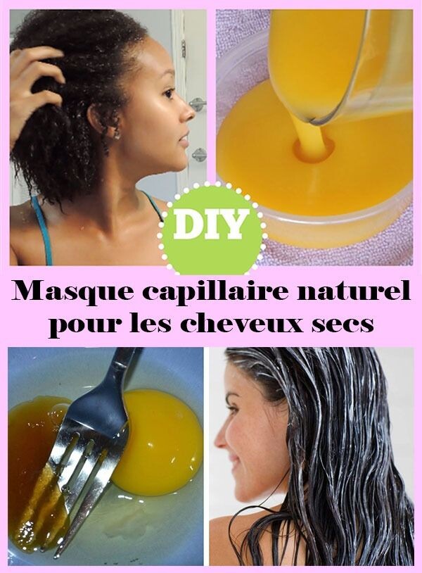 Recettes naturelles masques cheveux